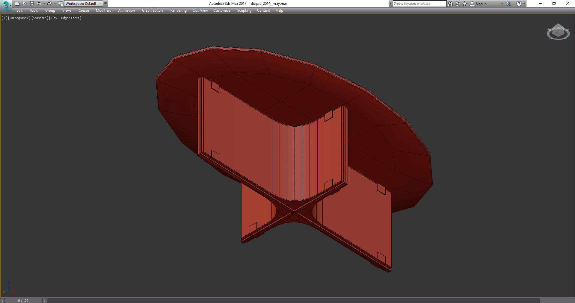 MAXIME OVAL COFFEE TABLE 3d model Low-poly 3D model_3