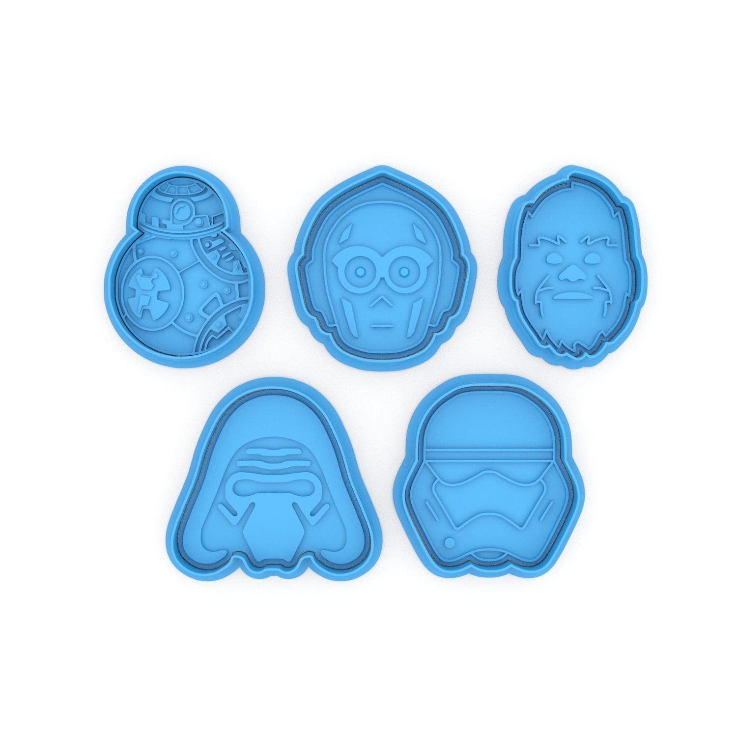 Star Wars new collection cookie cutters 3D print model_0