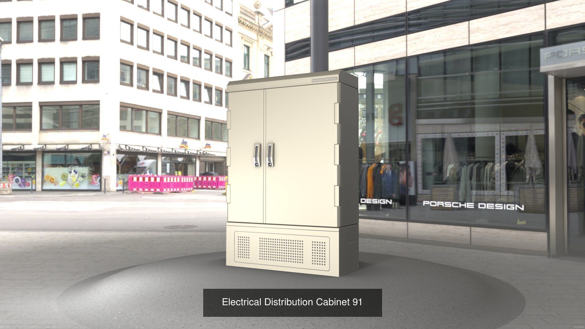 Electrical Distribution Cabinet Package 177 Parts 3D Model Collection_111