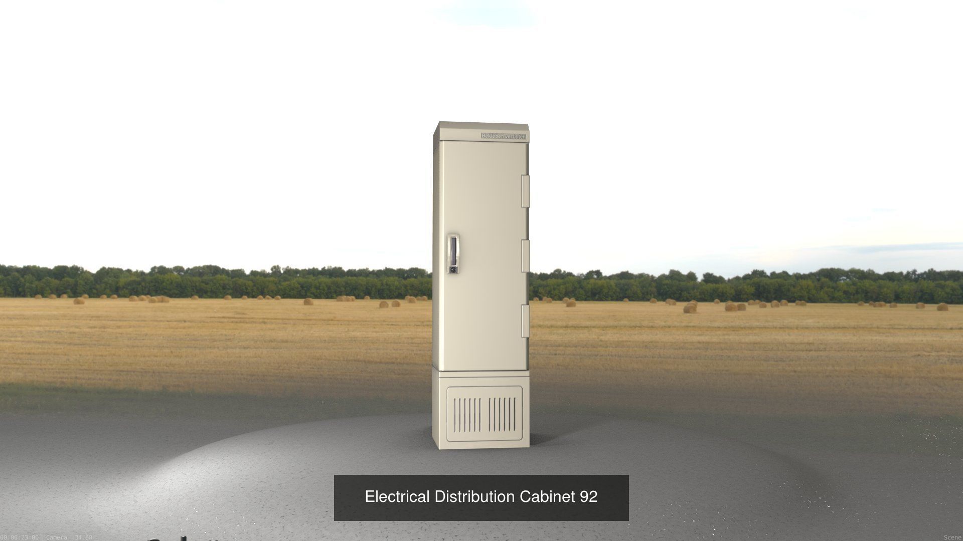 Electrical Distribution Cabinet Package 177 Parts 3D Model Collection_112