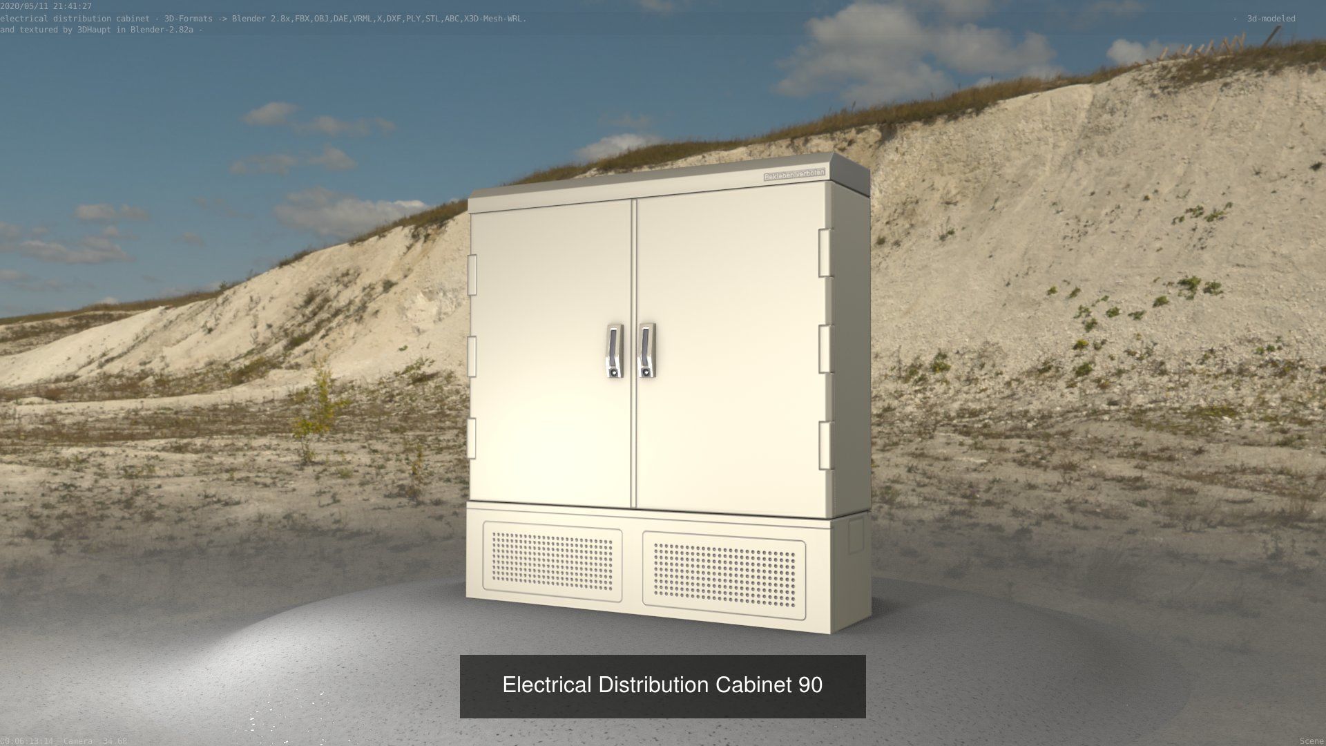 Electrical Distribution Cabinet Package 177 Parts 3D Model Collection_110