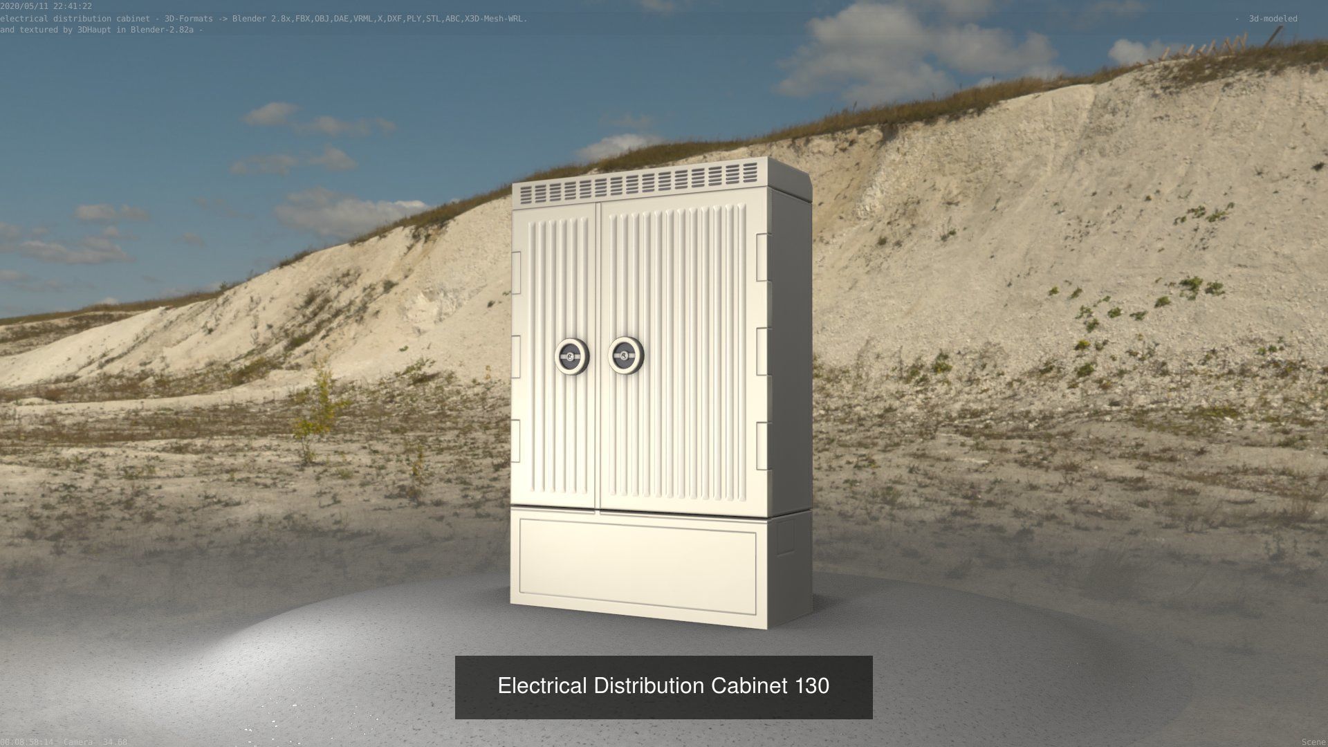 Electrical Distribution Cabinet Package 177 Parts 3D Model Collection_150