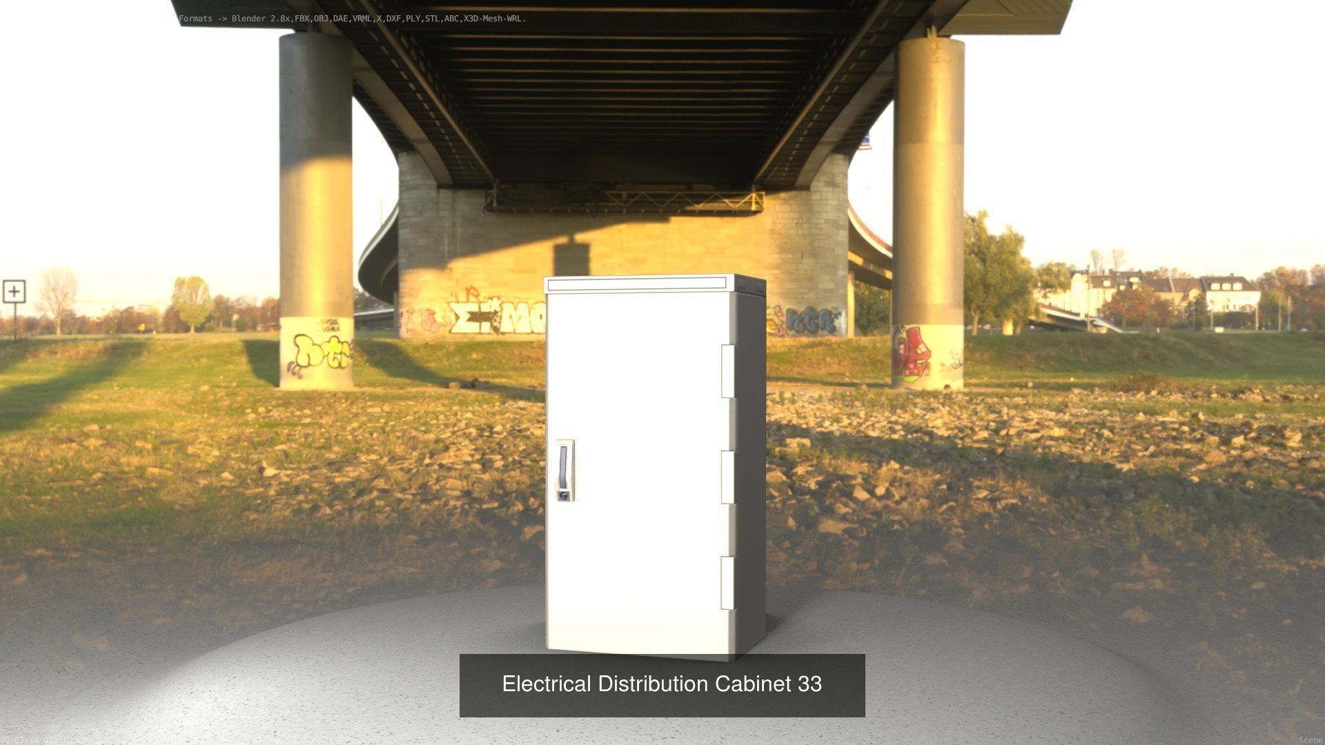 Electrical Distribution Cabinet Package 177 Parts 3D Model Collection_53