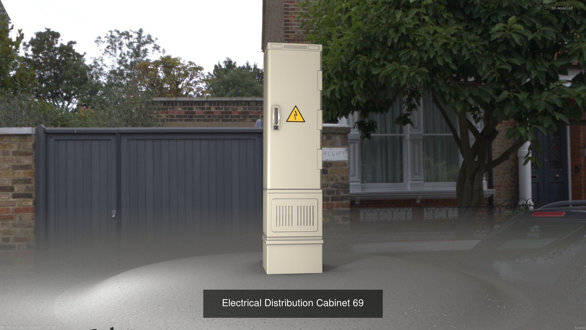 Electrical Distribution Cabinet Package 177 Parts 3D Model Collection_89