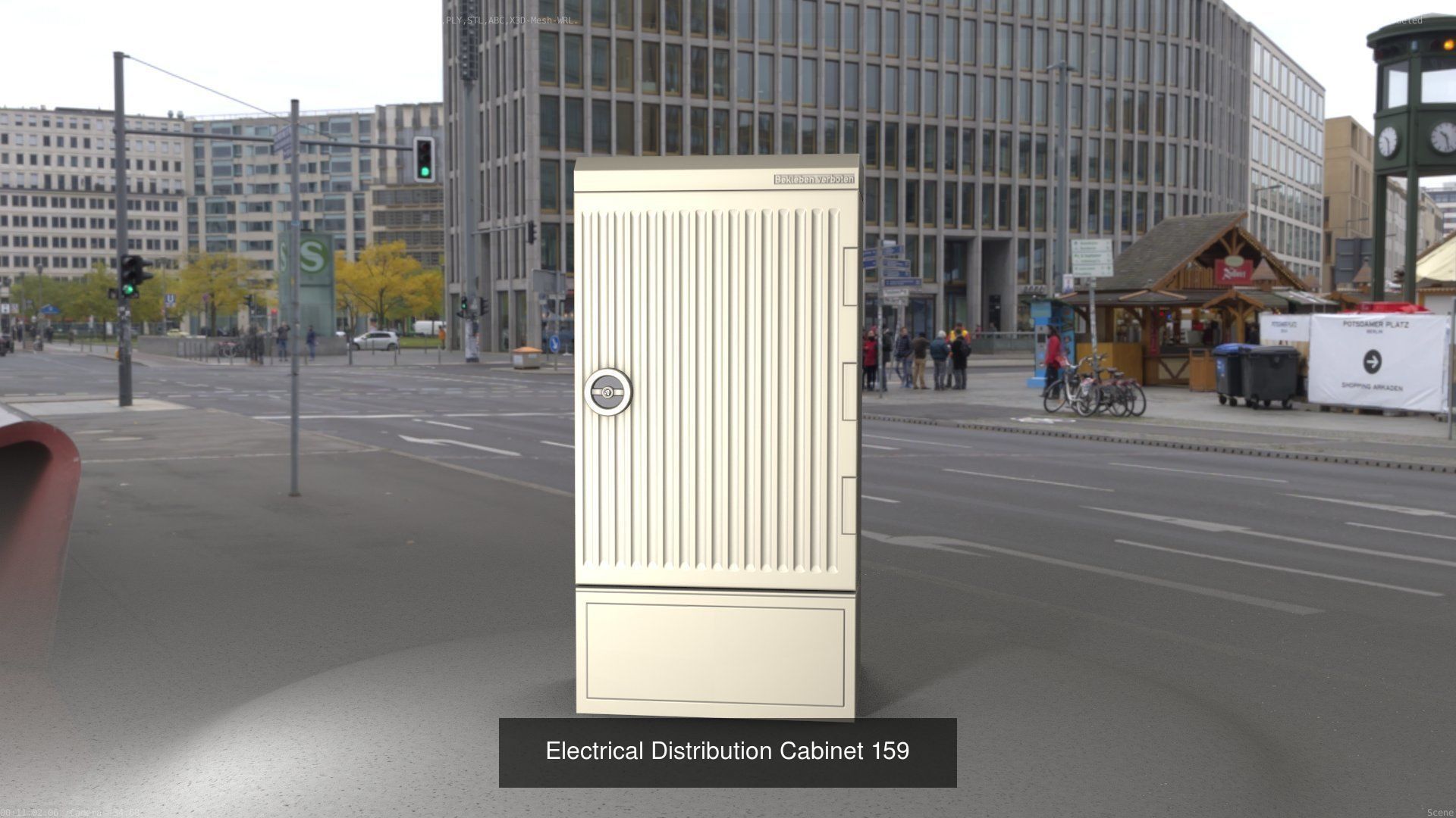 Electrical Distribution Cabinet Package 177 Parts 3D Model Collection_179