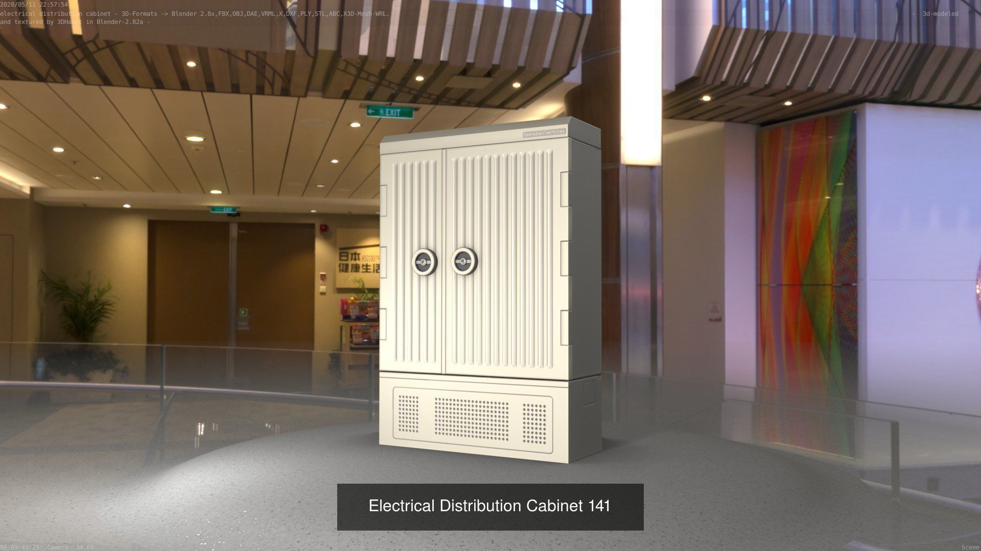 Electrical Distribution Cabinet Package 177 Parts 3D Model Collection_161