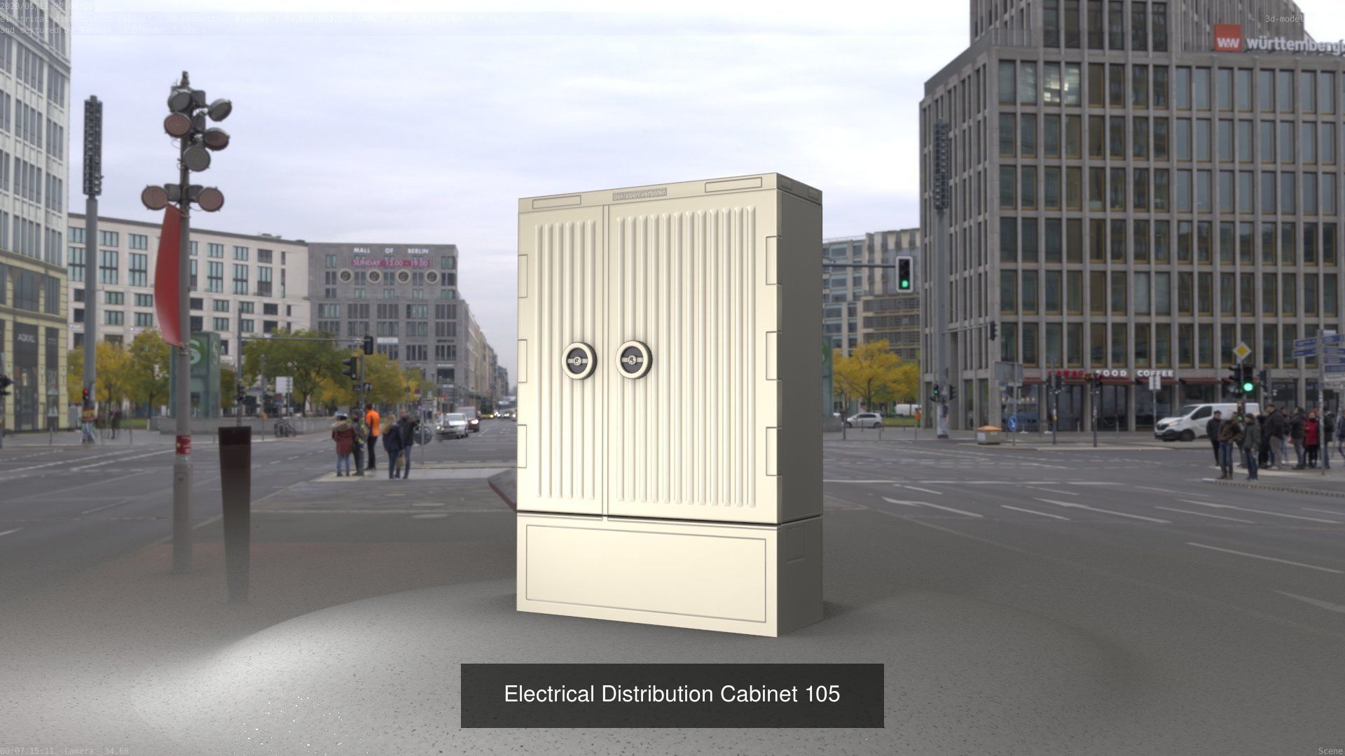 Electrical Distribution Cabinet Package 177 Parts 3D Model Collection_125