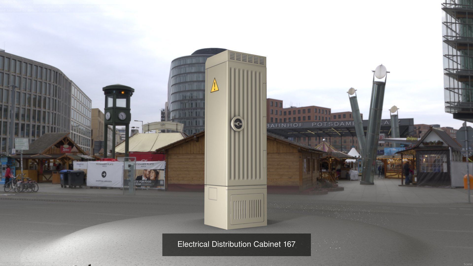 Electrical Distribution Cabinet Package 177 Parts 3D Model Collection_187