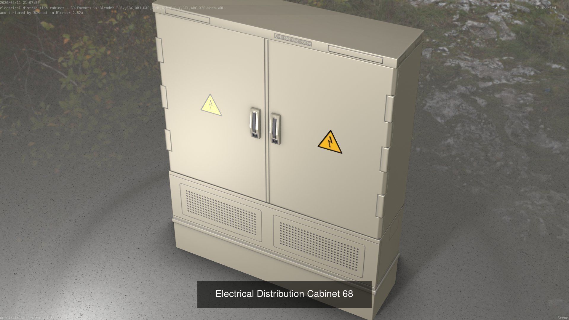 Electrical Distribution Cabinet Package 177 Parts 3D Model Collection_88