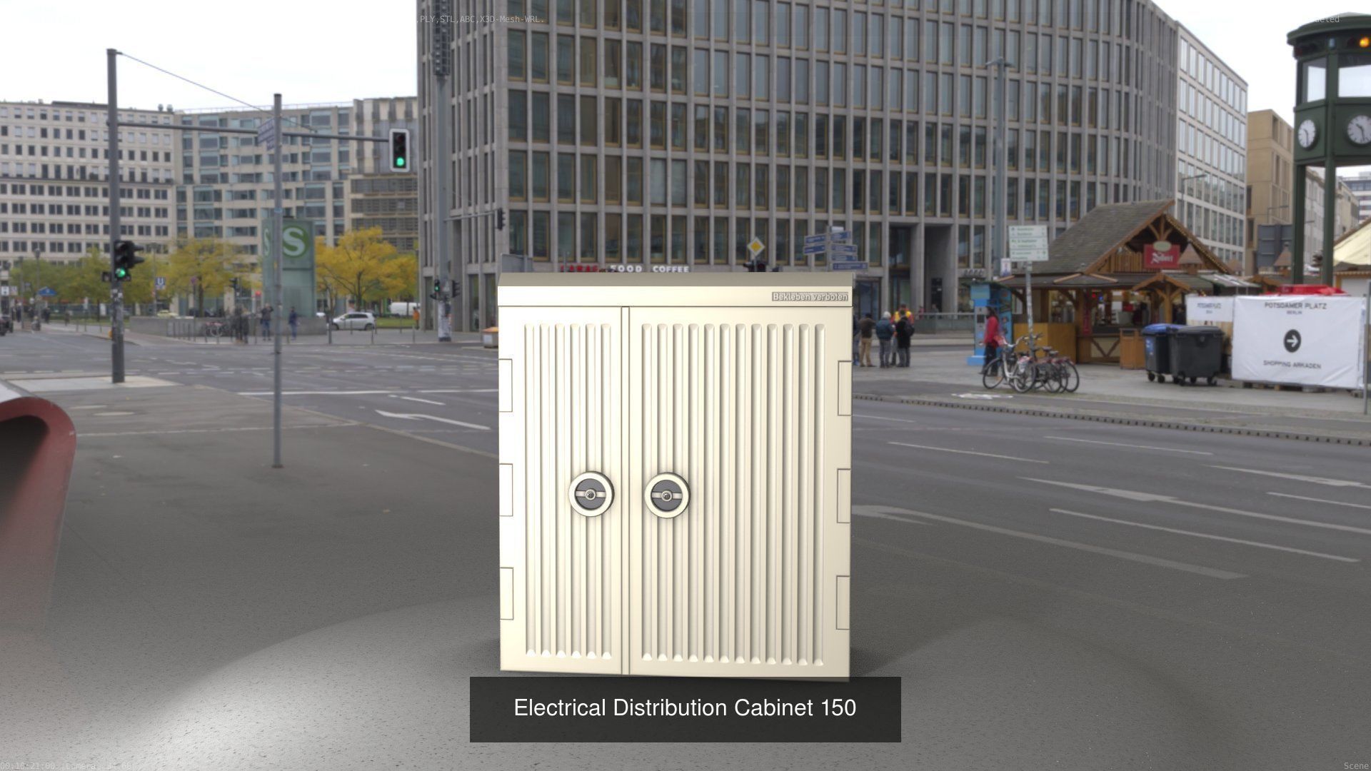 Electrical Distribution Cabinet Package 177 Parts 3D Model Collection_170