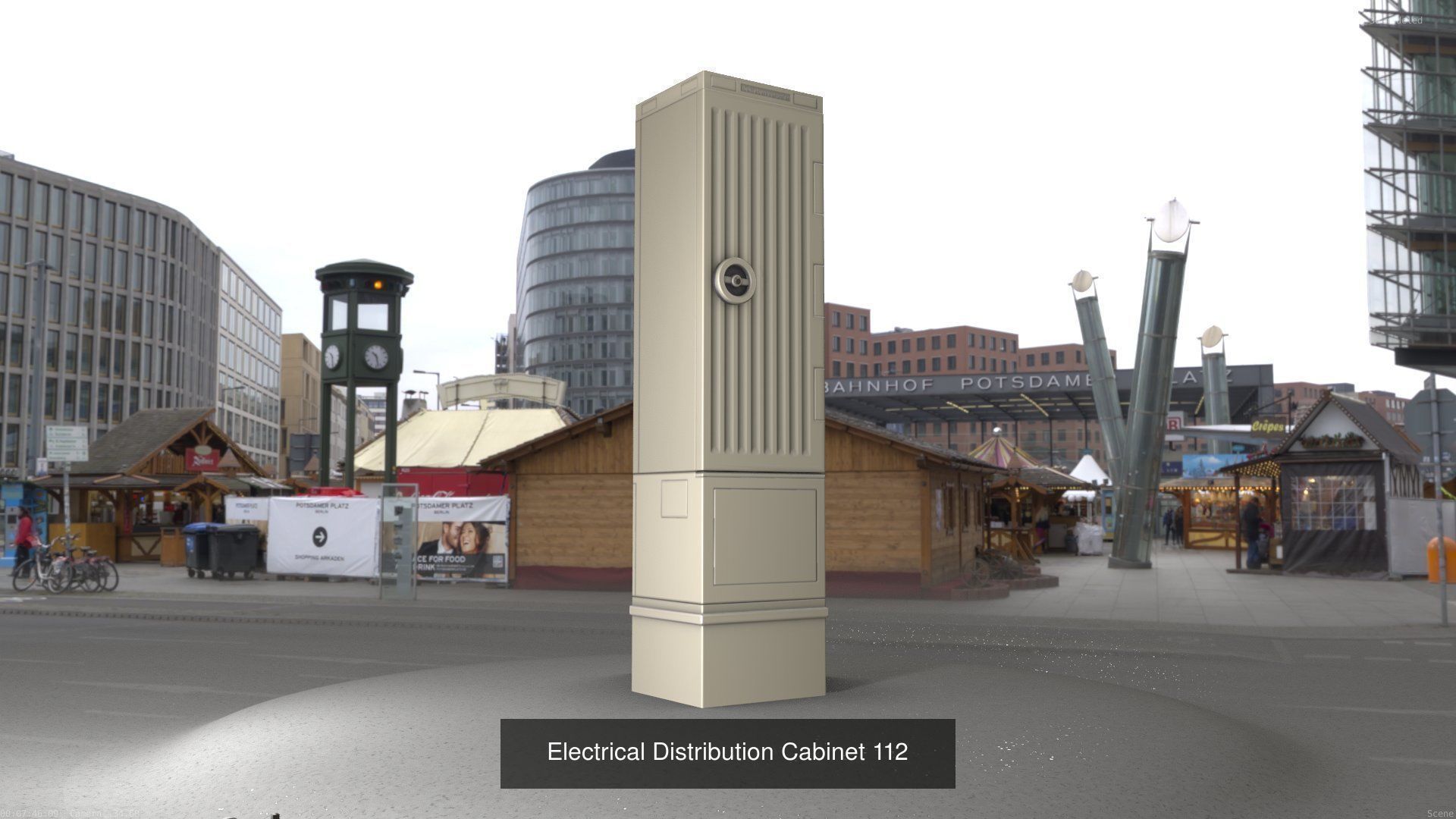 Electrical Distribution Cabinet Package 177 Parts 3D Model Collection_132