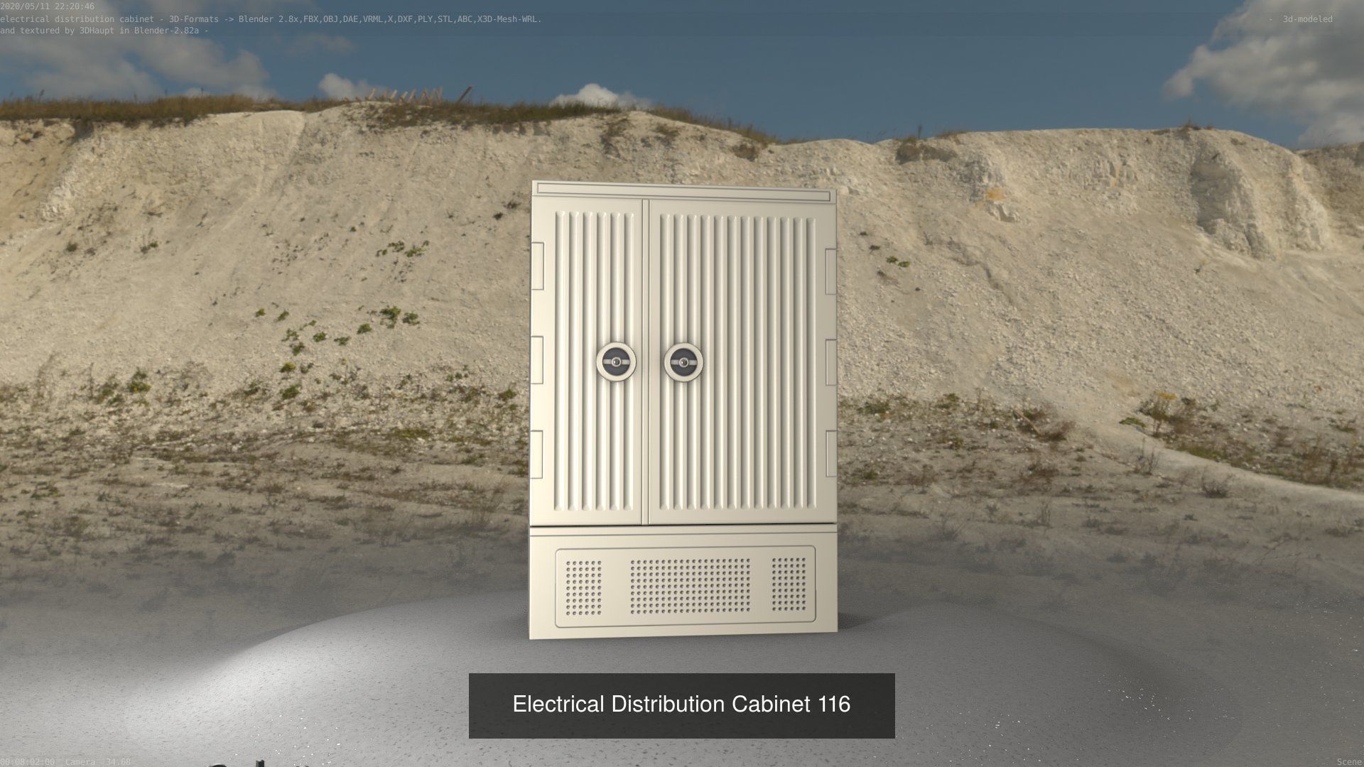 Electrical Distribution Cabinet Package 177 Parts 3D Model Collection_136