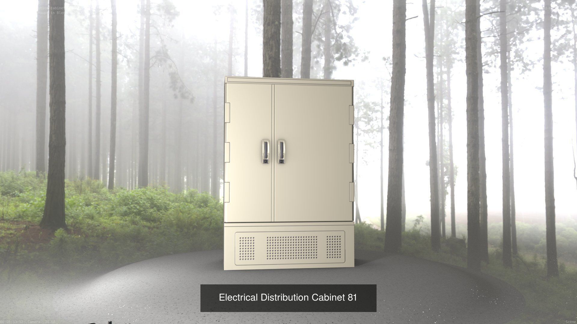 Electrical Distribution Cabinet Package 177 Parts 3D Model Collection_101