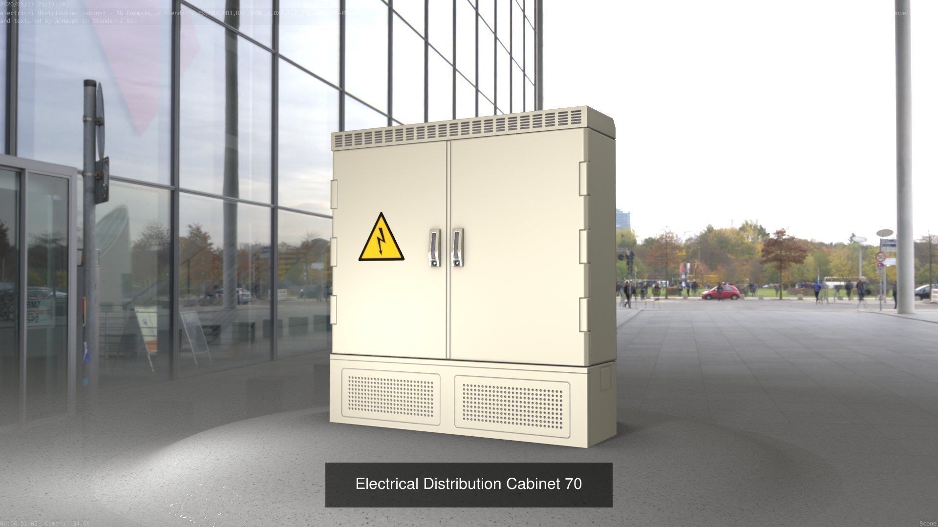 Electrical Distribution Cabinet Package 177 Parts 3D Model Collection_90