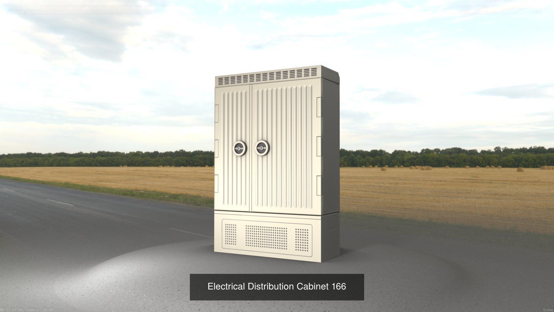 Electrical Distribution Cabinet Package 177 Parts 3D Model Collection_186