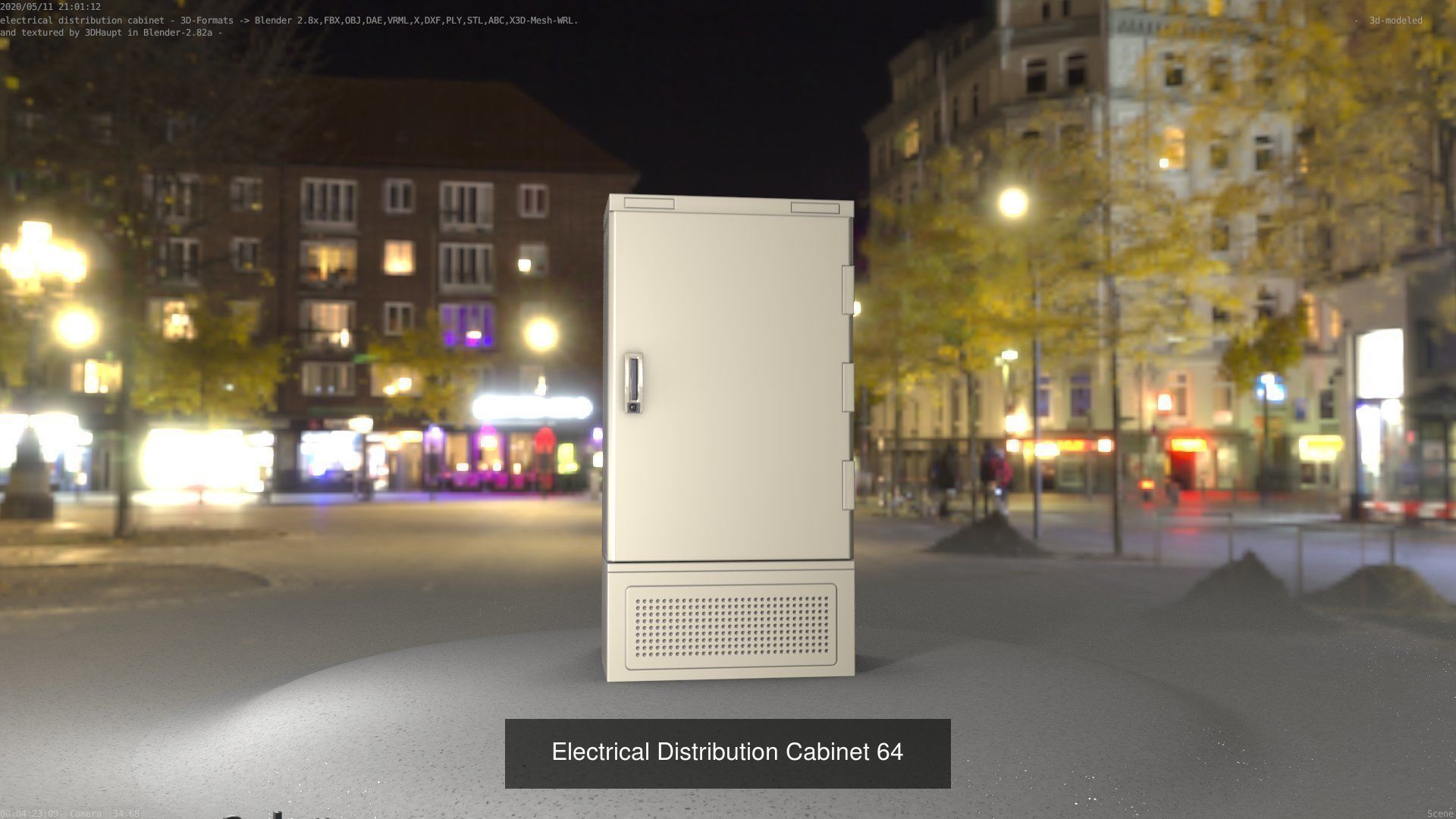 Electrical Distribution Cabinet Package 177 Parts 3D Model Collection_84