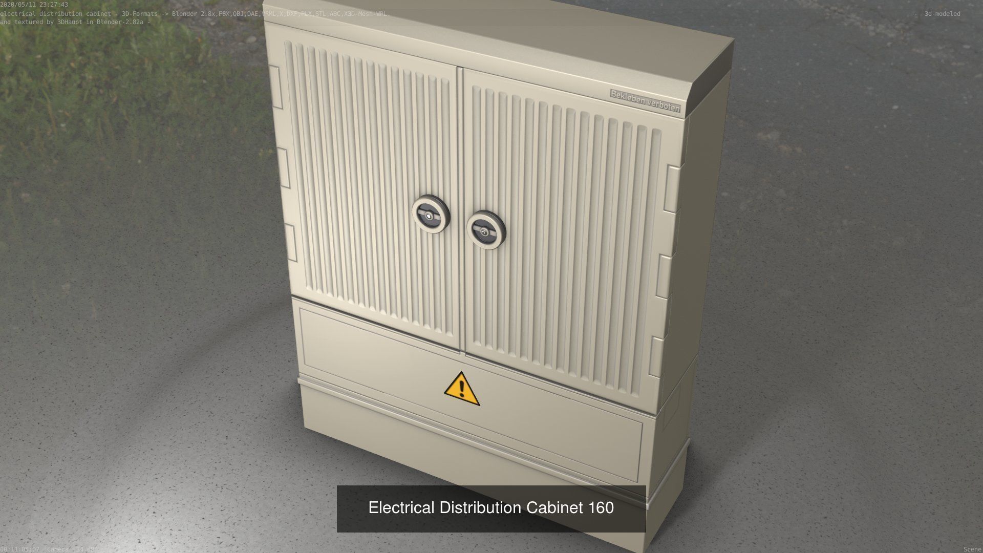 Electrical Distribution Cabinet Package 177 Parts 3D Model Collection_180