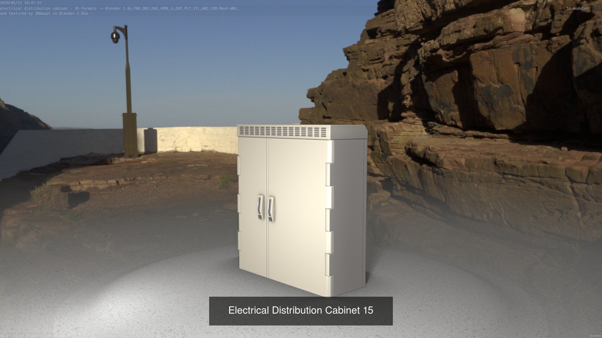 Electrical Distribution Cabinet Package 177 Parts 3D Model Collection_35