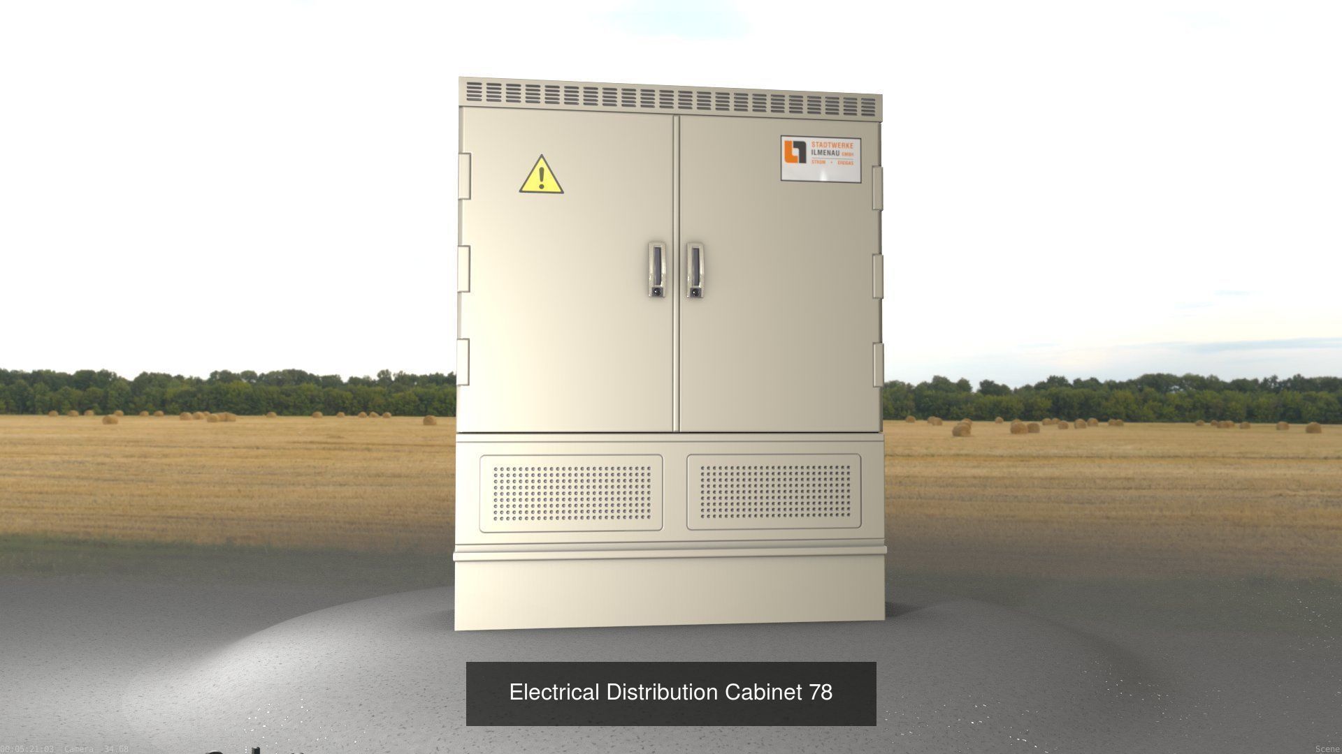Electrical Distribution Cabinet Package 177 Parts 3D Model Collection_98