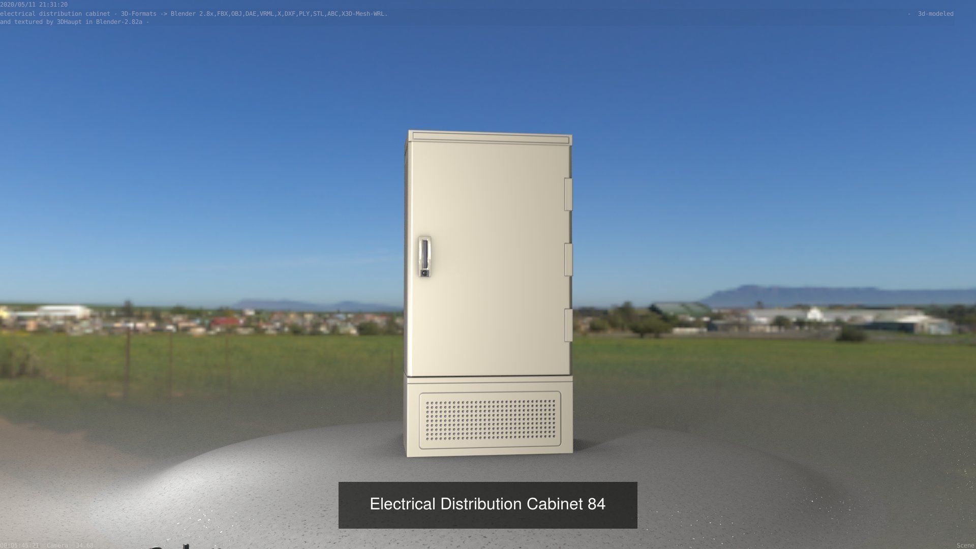Electrical Distribution Cabinet Package 177 Parts 3D Model Collection_104