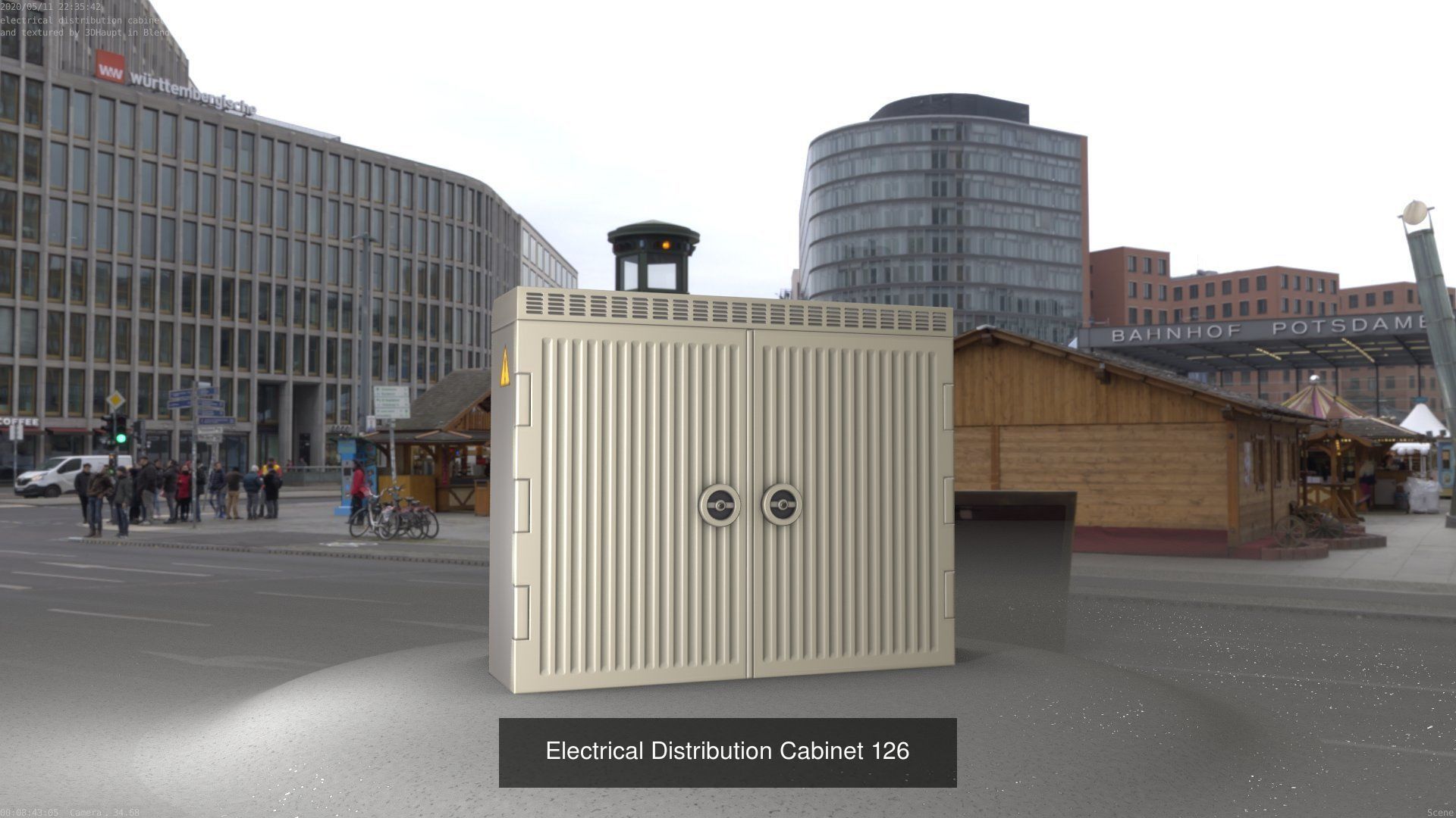 Electrical Distribution Cabinet Package 177 Parts 3D Model Collection_146