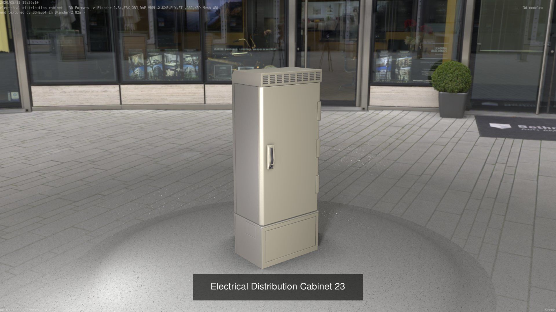 Electrical Distribution Cabinet Package 177 Parts 3D Model Collection_43
