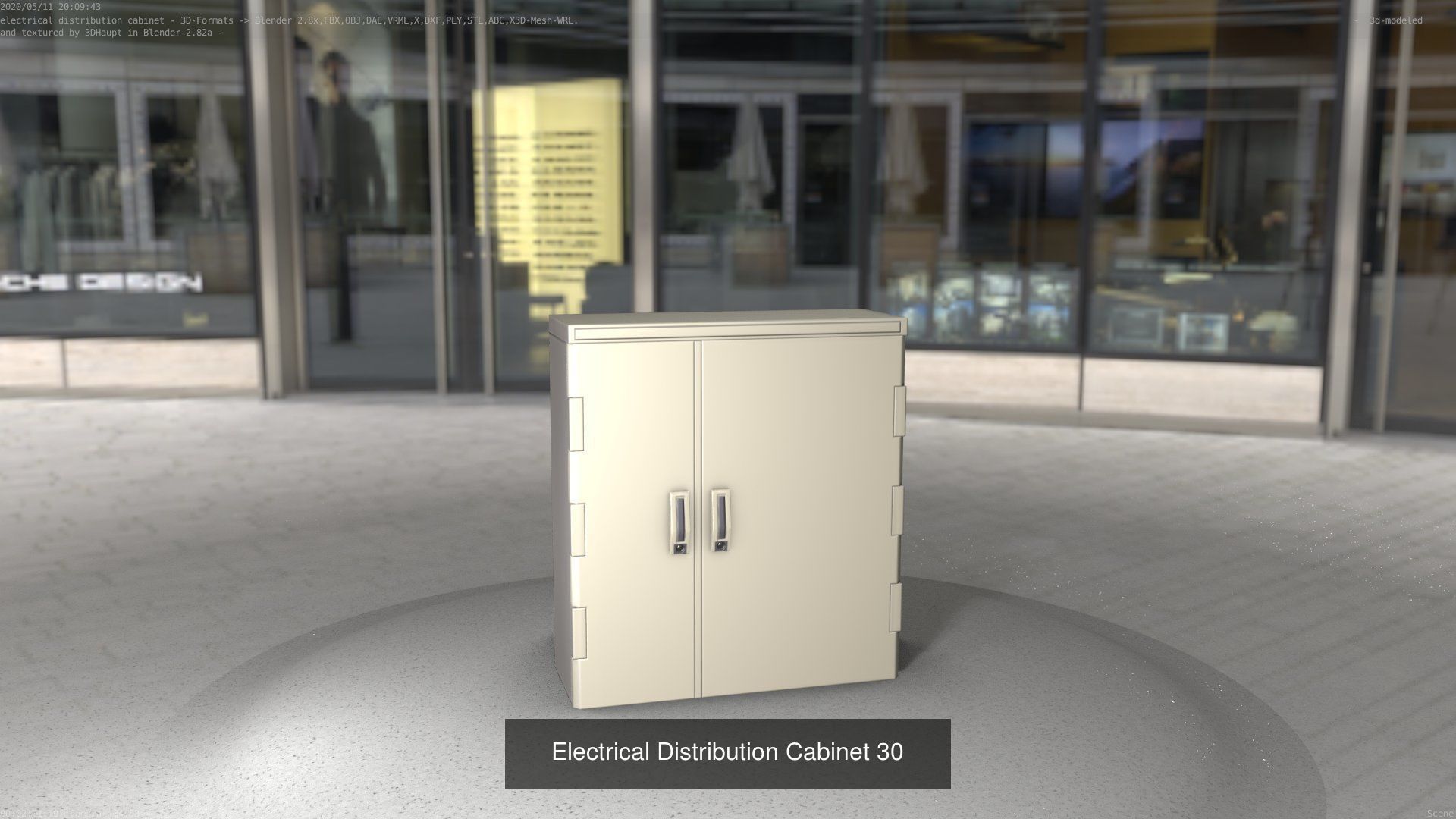 Electrical Distribution Cabinet Package 177 Parts 3D Model Collection_50