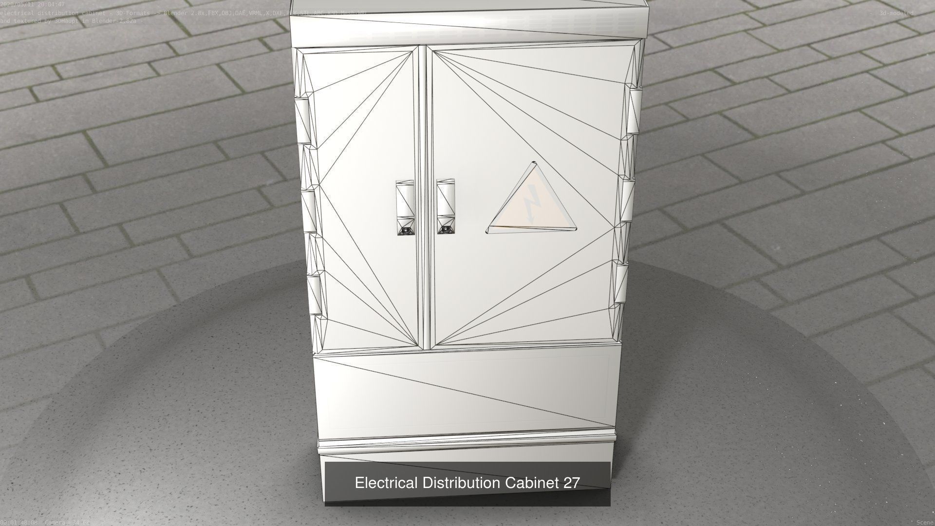 Electrical Distribution Cabinet Package 177 Parts 3D Model Collection_47