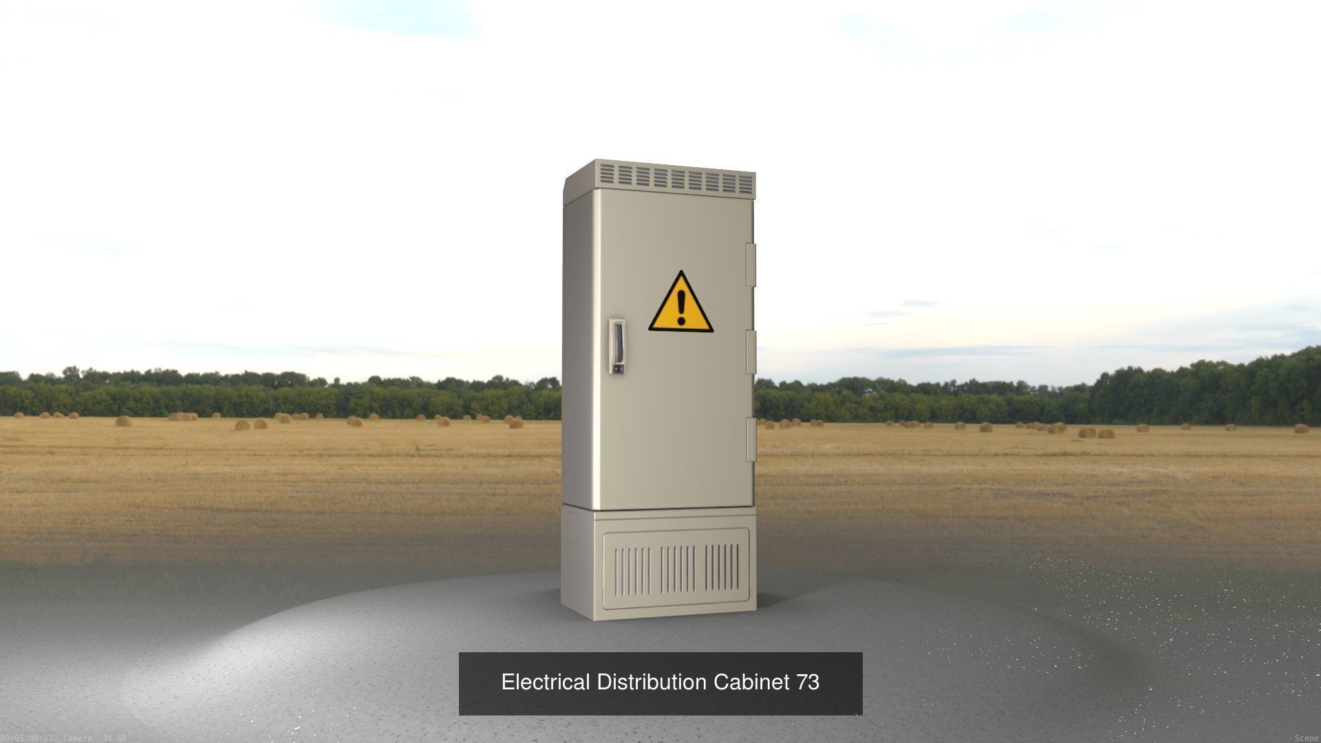 Electrical Distribution Cabinet Package 177 Parts 3D Model Collection_93