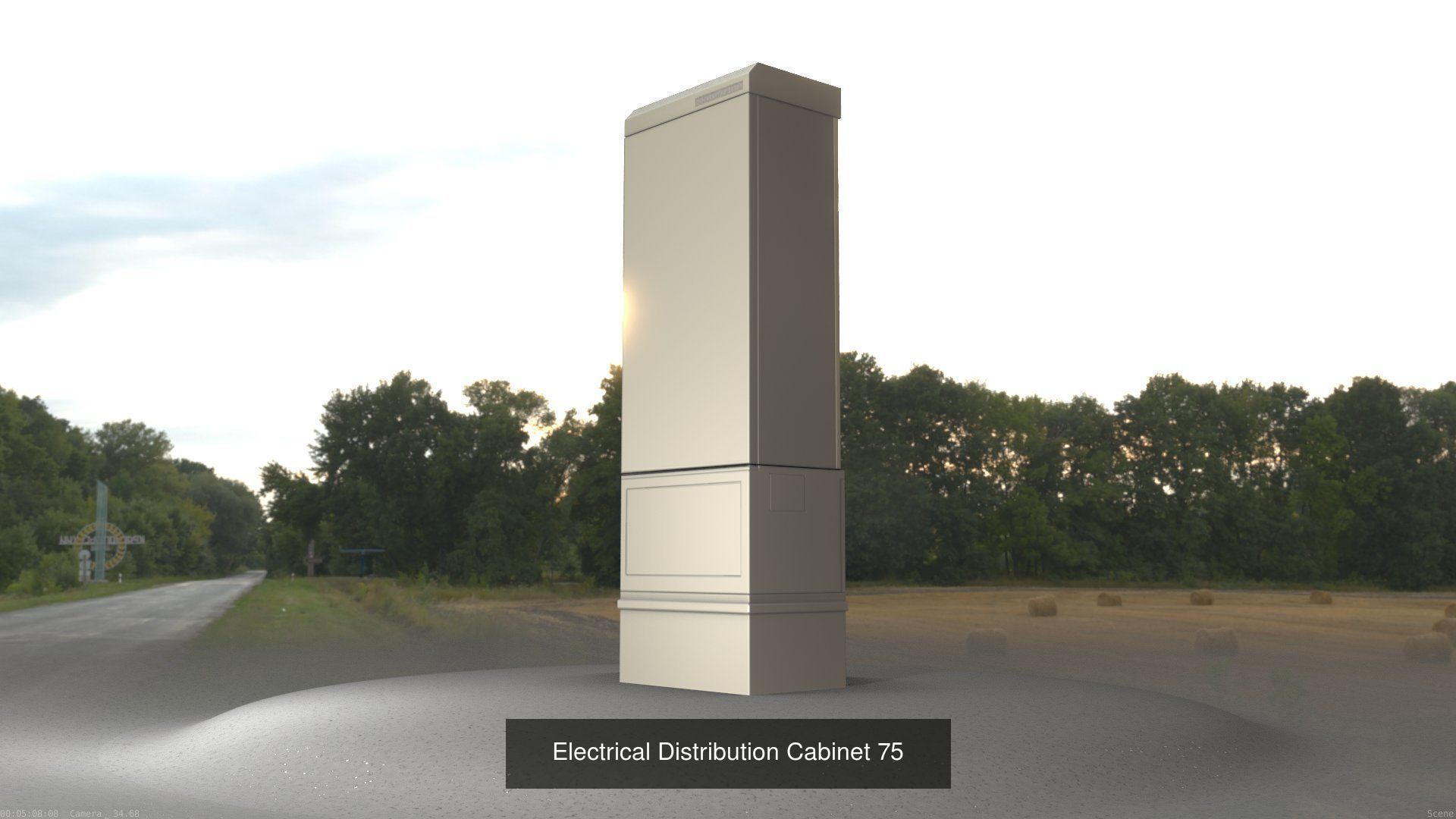 Electrical Distribution Cabinet Package 177 Parts 3D Model Collection_95