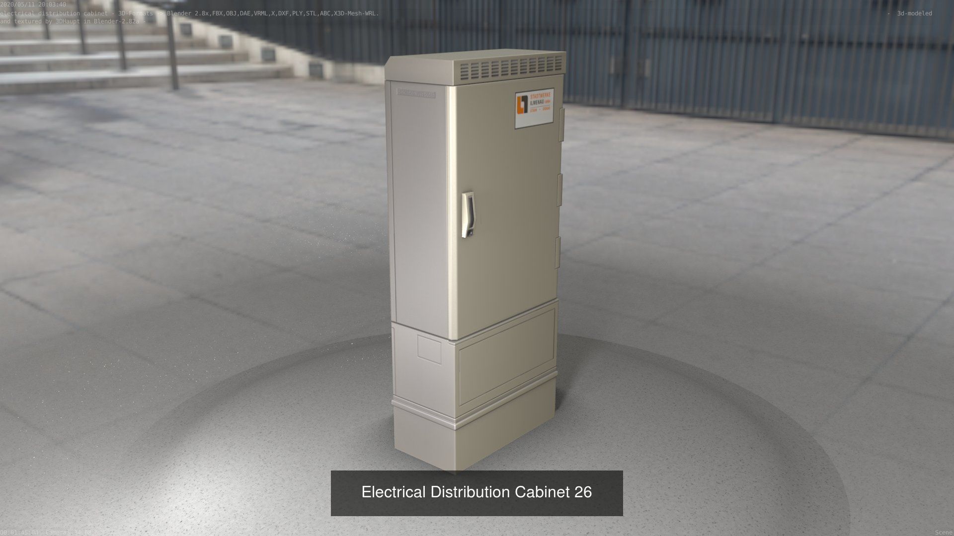 Electrical Distribution Cabinet Package 177 Parts 3D Model Collection_46