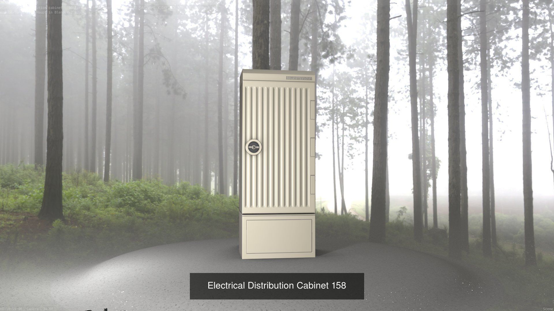 Electrical Distribution Cabinet Package 177 Parts 3D Model Collection_178