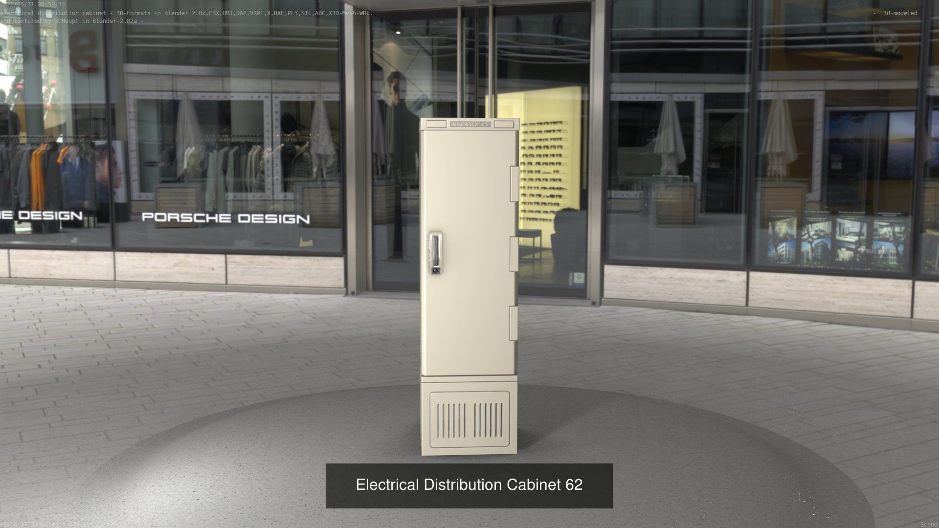 Electrical Distribution Cabinet Package 177 Parts 3D Model Collection_82
