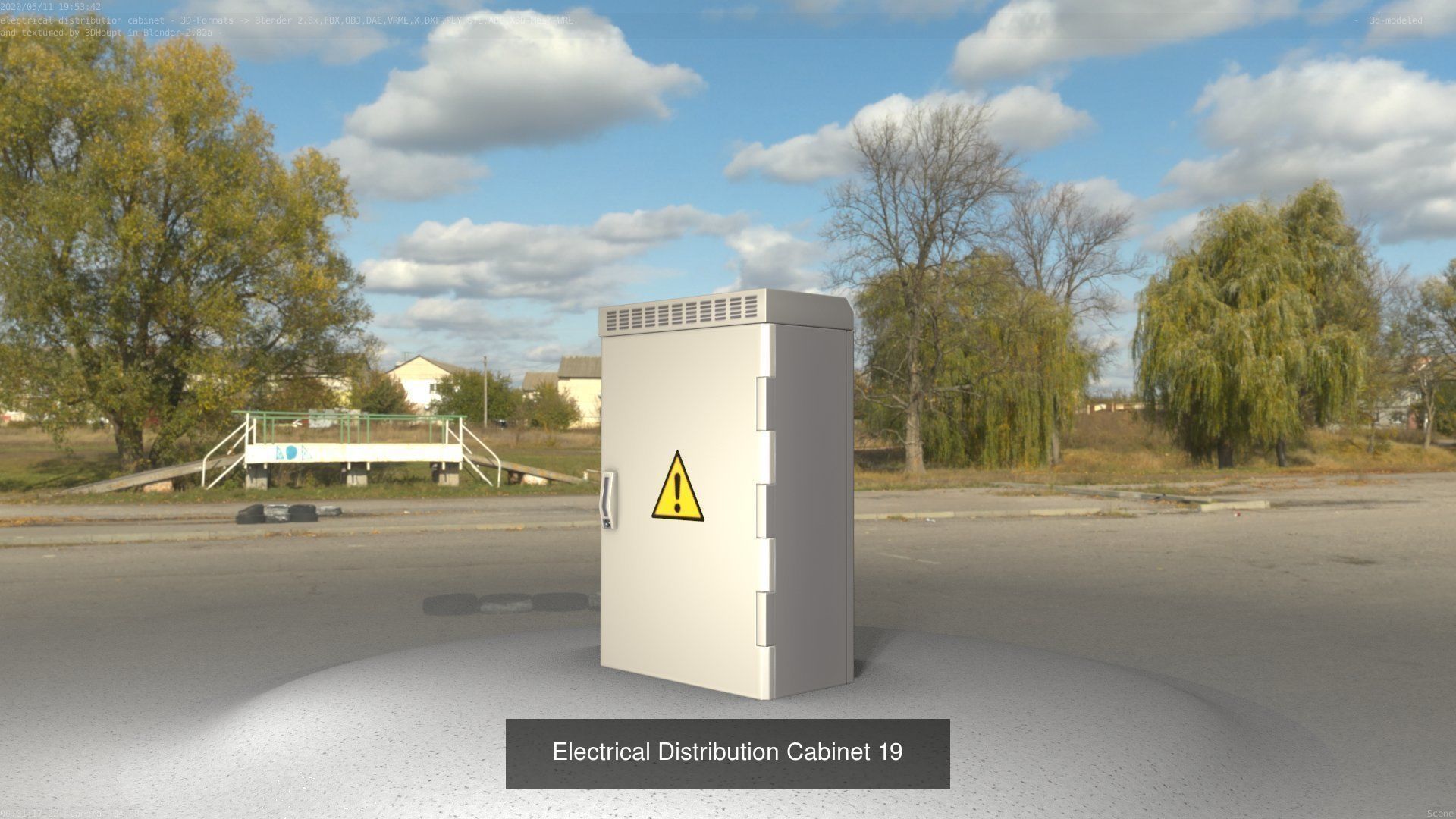 Electrical Distribution Cabinet Package 177 Parts 3D Model Collection_39