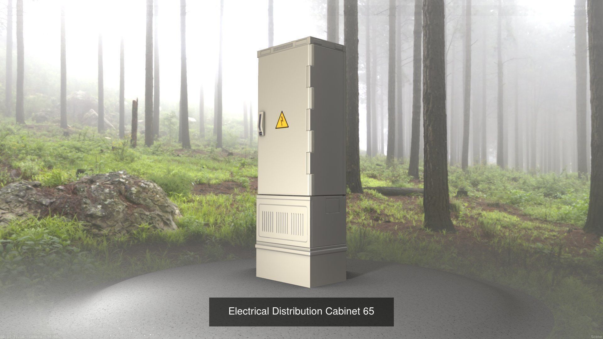 Electrical Distribution Cabinet Package 177 Parts 3D Model Collection_85