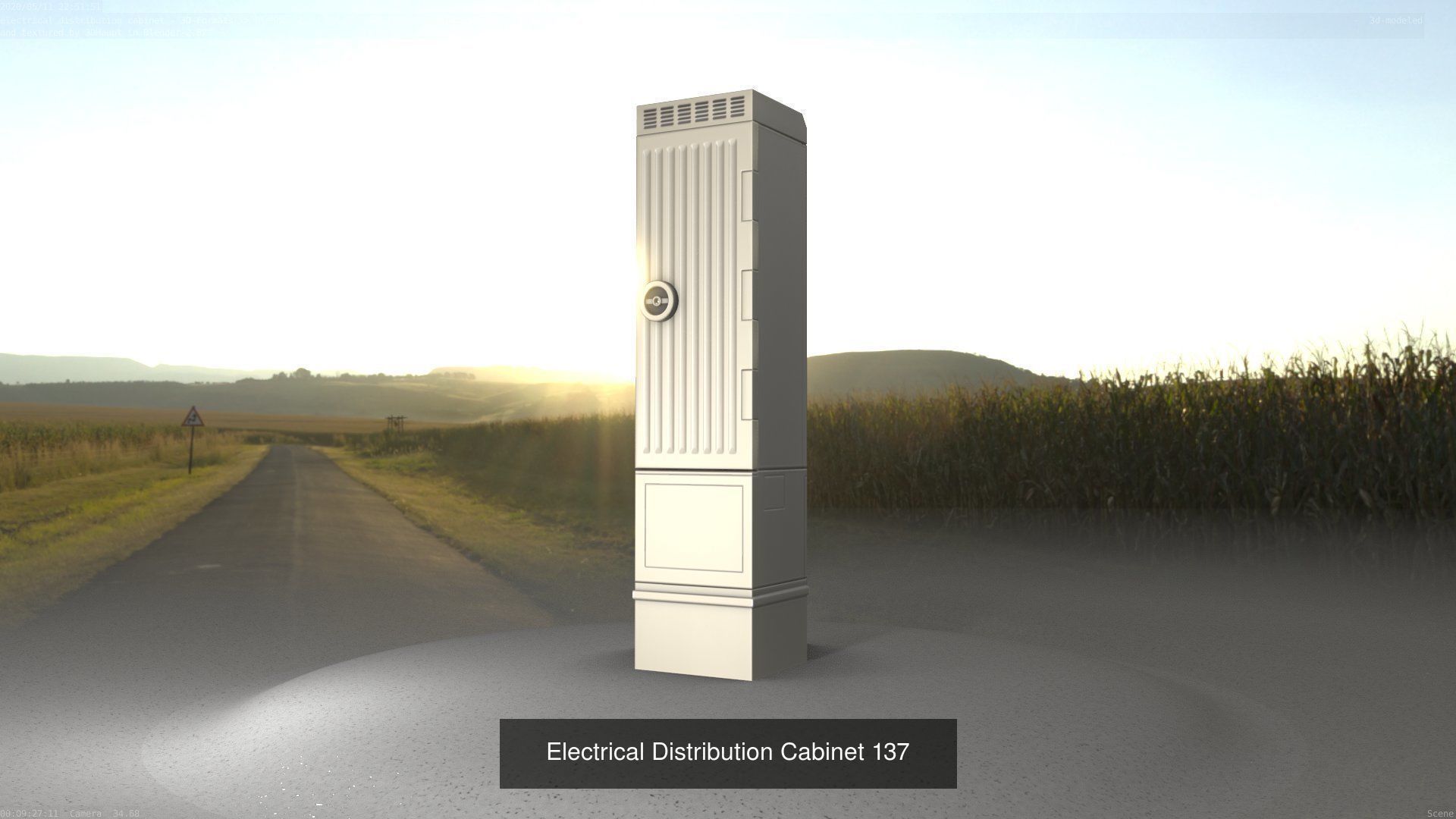 Electrical Distribution Cabinet Package 177 Parts 3D Model Collection_157