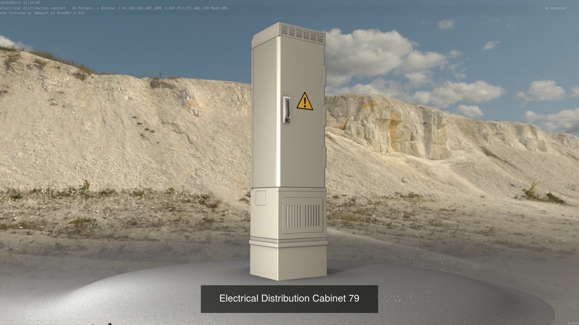 Electrical Distribution Cabinet Package 177 Parts 3D Model Collection_99