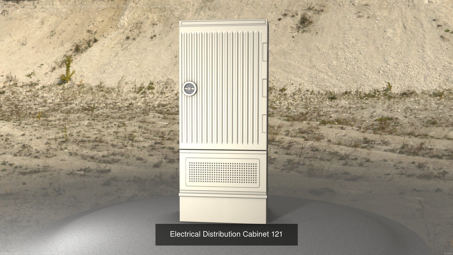 Electrical Distribution Cabinet Package 177 Parts 3D Model Collection_141