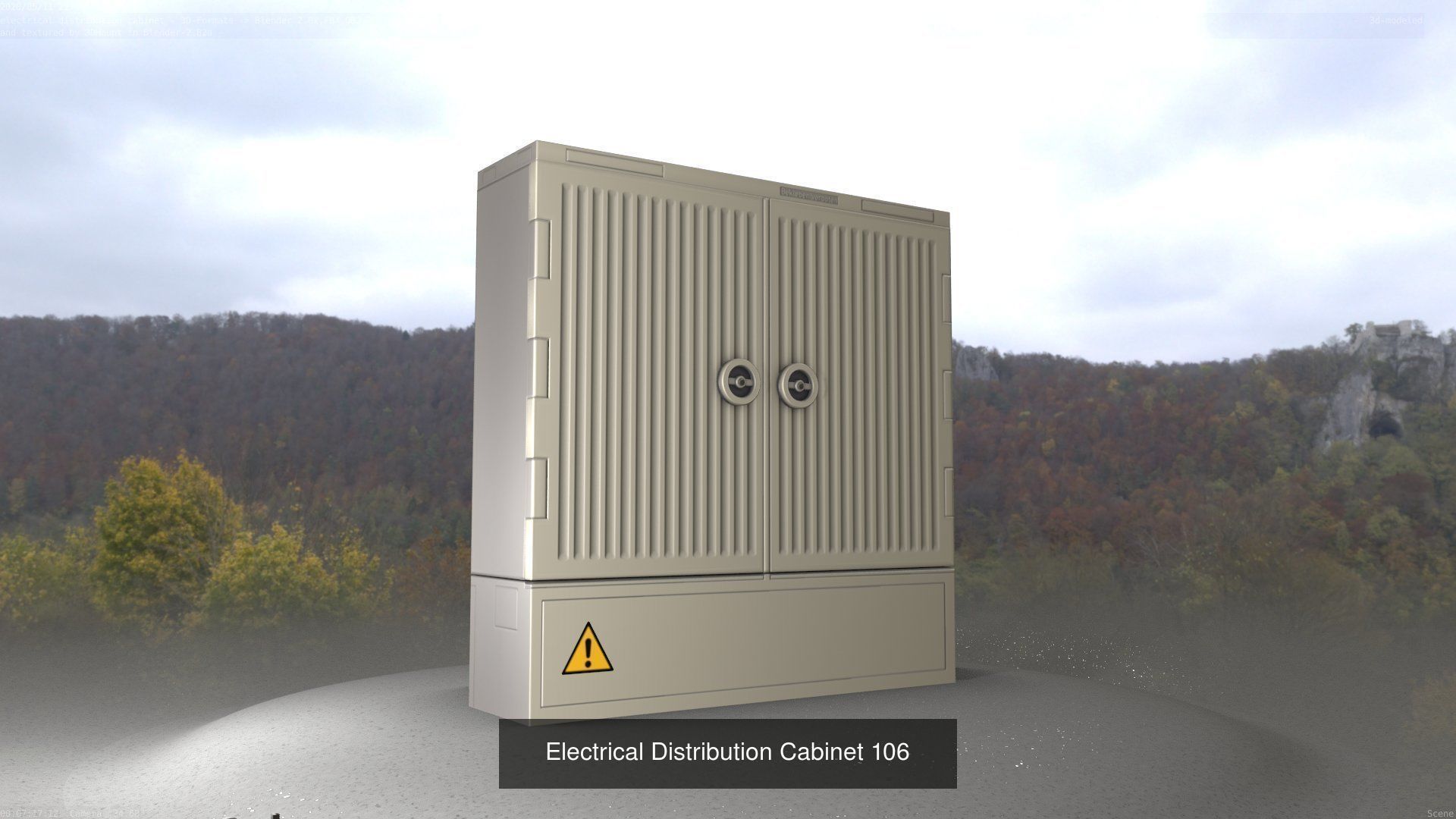 Electrical Distribution Cabinet Package 177 Parts 3D Model Collection_126