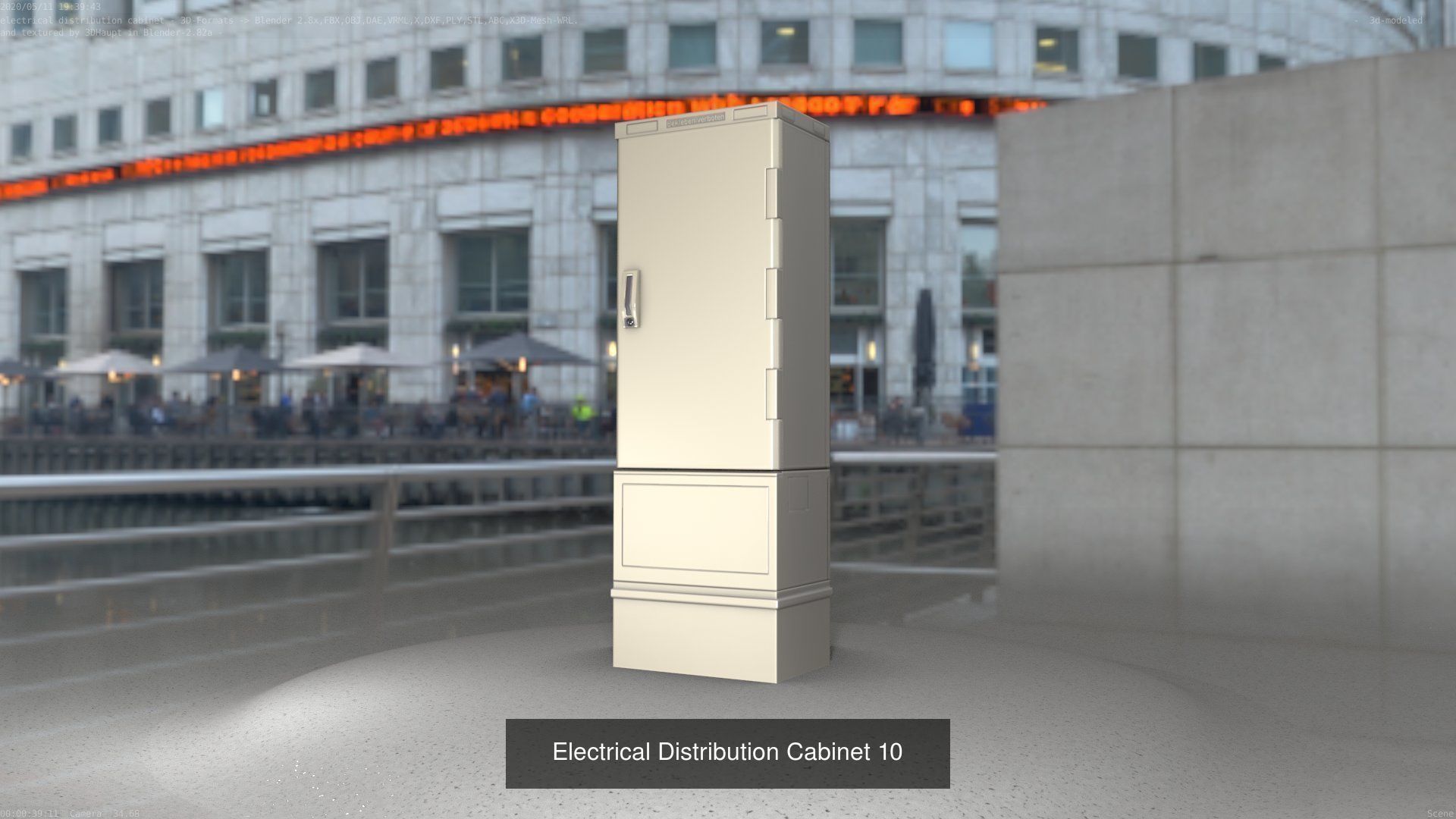 Electrical Distribution Cabinet Package 177 Parts 3D Model Collection_29