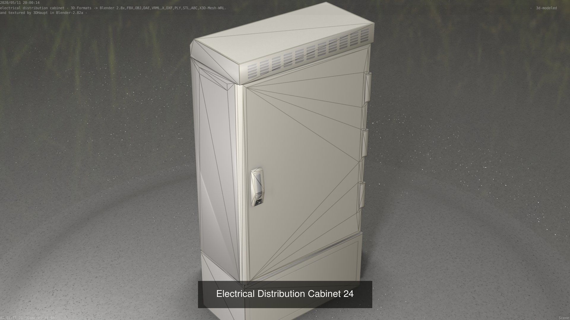 Electrical Distribution Cabinet Package 177 Parts 3D Model Collection_44