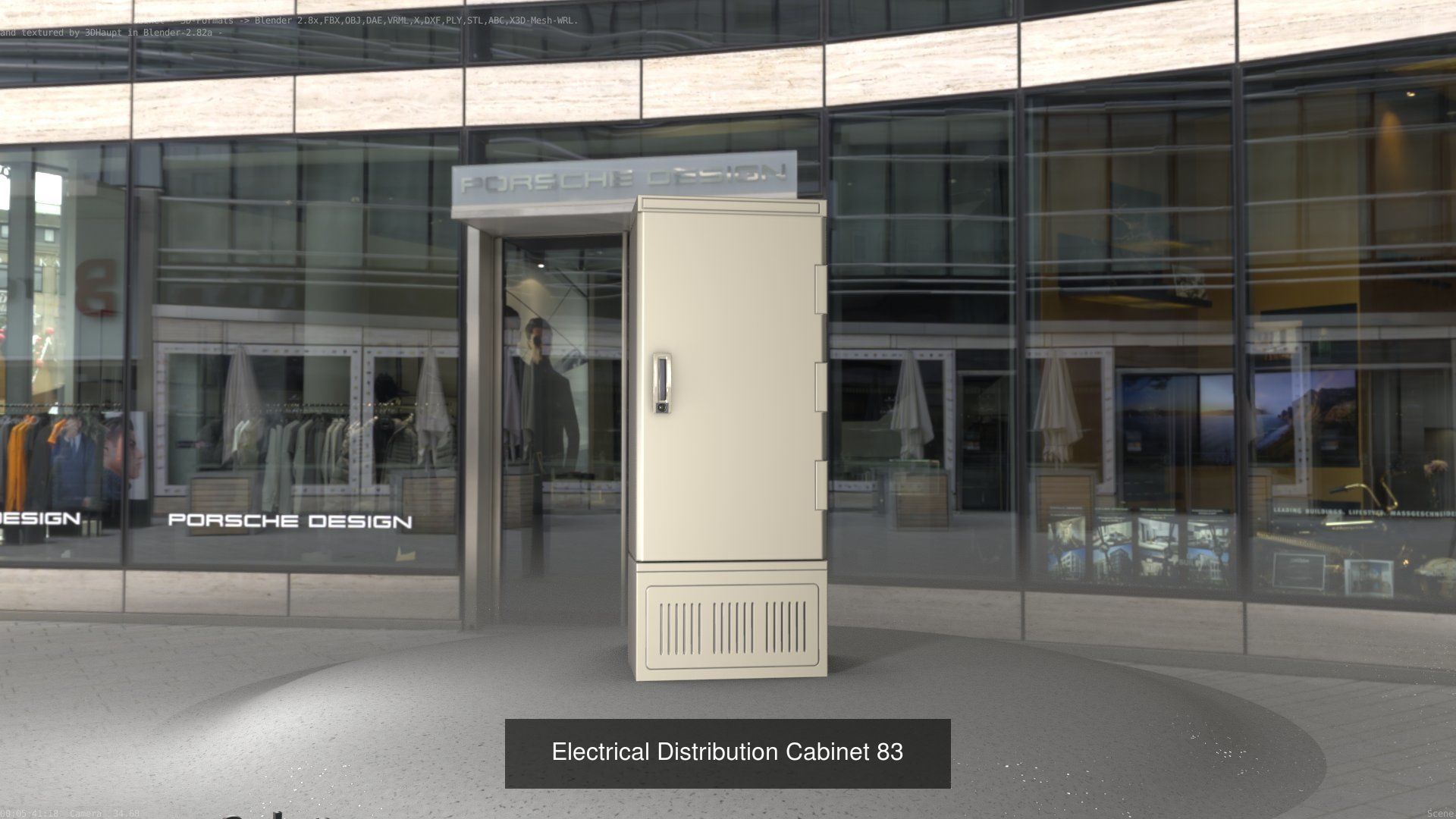 Electrical Distribution Cabinet Package 177 Parts 3D Model Collection_103