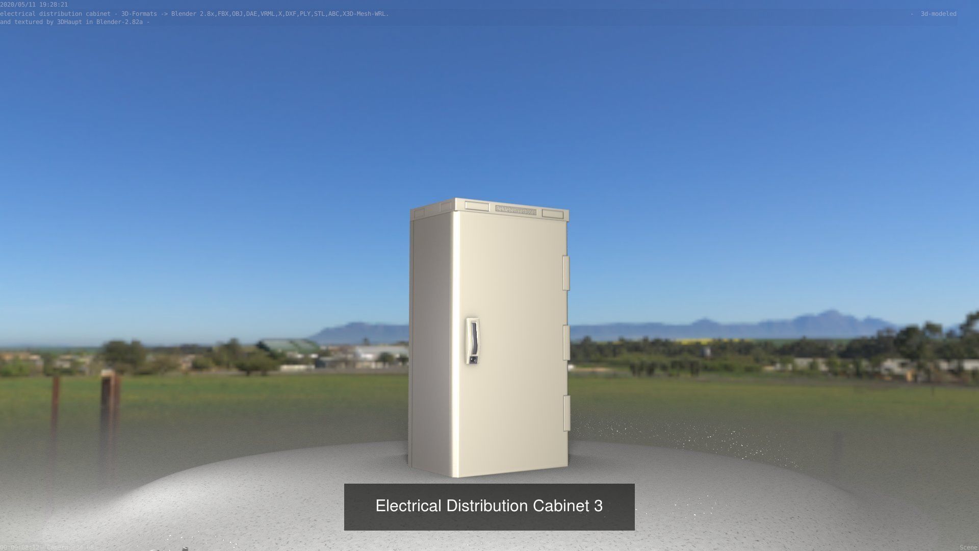 Electrical Distribution Cabinet Package 177 Parts 3D Model Collection_23