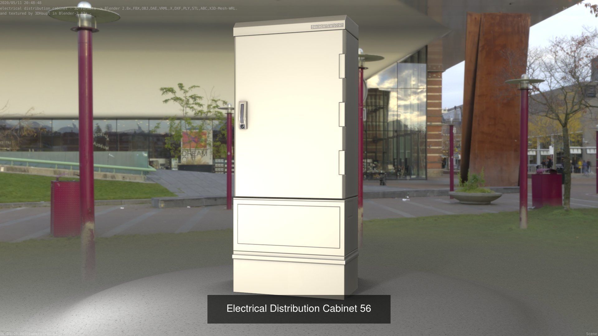 Electrical Distribution Cabinet Package 177 Parts 3D Model Collection_76