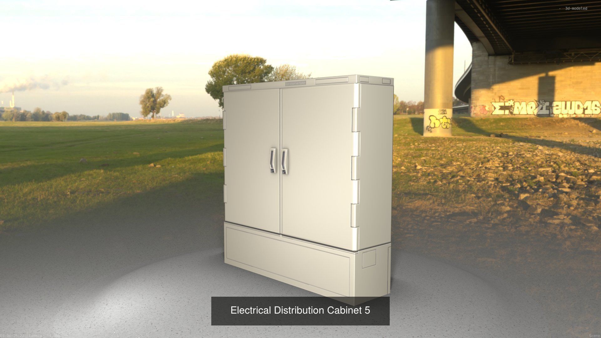 Electrical Distribution Cabinet Package 177 Parts 3D Model Collection_25