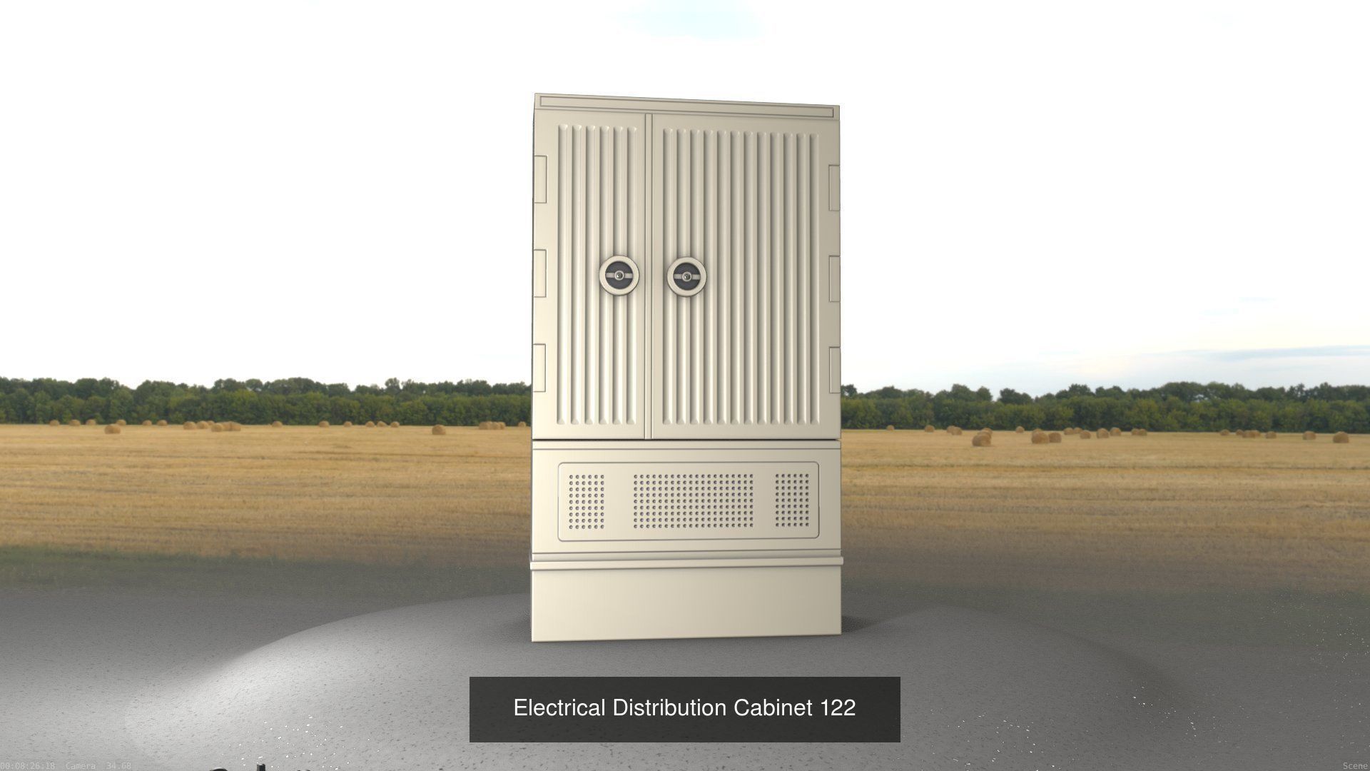 Electrical Distribution Cabinet Package 177 Parts 3D Model Collection_142