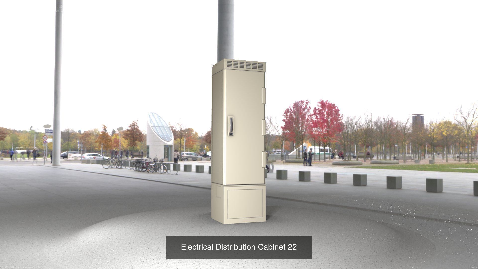 Electrical Distribution Cabinet Package 177 Parts 3D Model Collection_42
