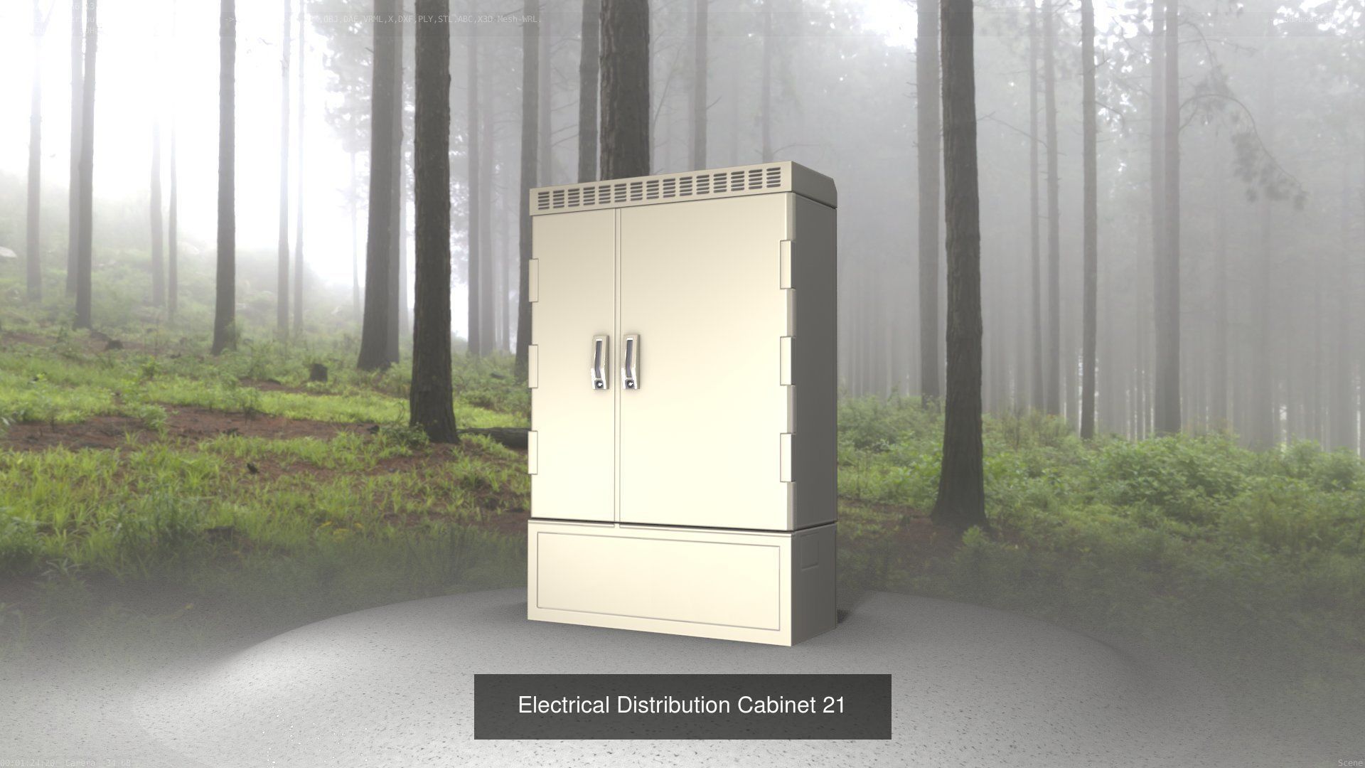 Electrical Distribution Cabinet Package 177 Parts 3D Model Collection_41