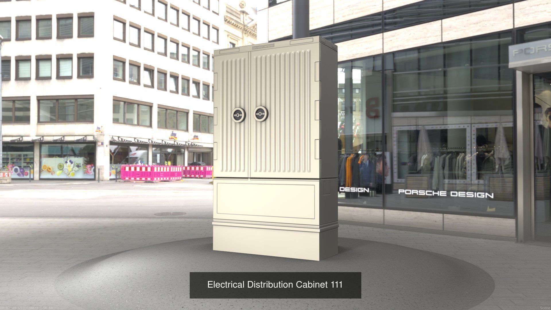 Electrical Distribution Cabinet Package 177 Parts 3D Model Collection_131
