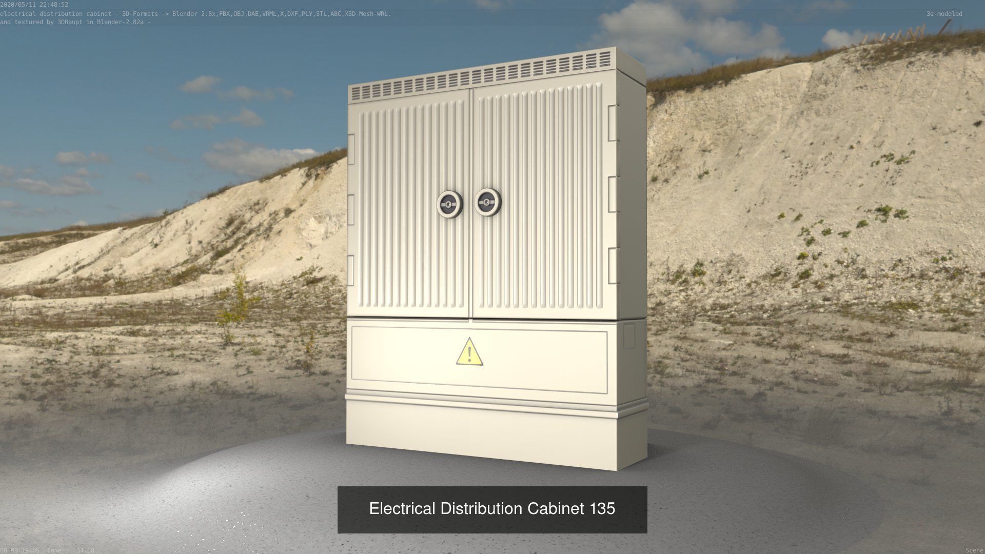 Electrical Distribution Cabinet Package 177 Parts 3D Model Collection_155